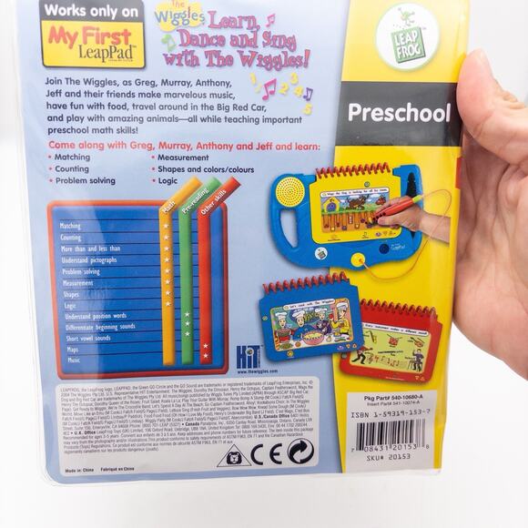 Leap Frog My First Leap Pad Interactive Book And Cartridge The Wiggles Math - Picture 6 of 6